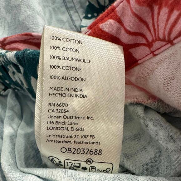 Free People Tropical Print Red and Green Romper - Picture 10 of 10